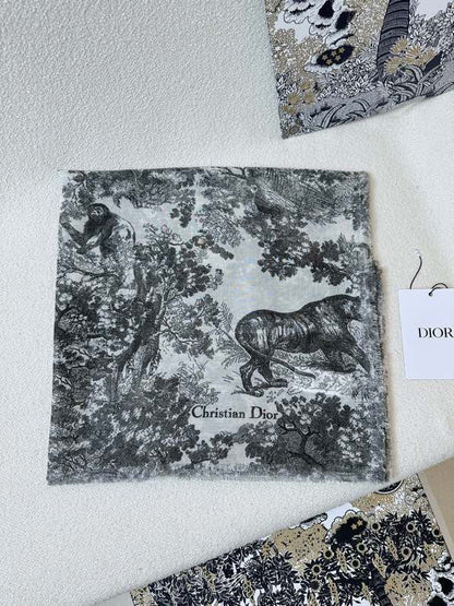 25 autumn and winter new animal jungle silk cashmere scarf long shawl