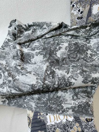 25 autumn and winter new animal jungle silk cashmere scarf long shawl