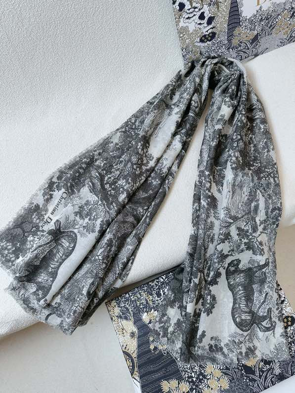 25 autumn and winter new animal jungle silk cashmere scarf long shawl