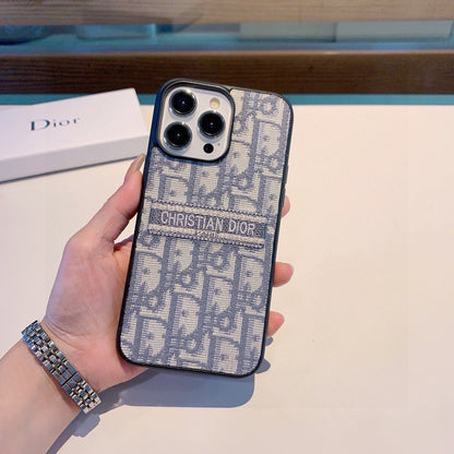 Embroidered fabric all-inclusive phone case