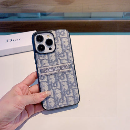 Embroidered fabric all-inclusive phone case