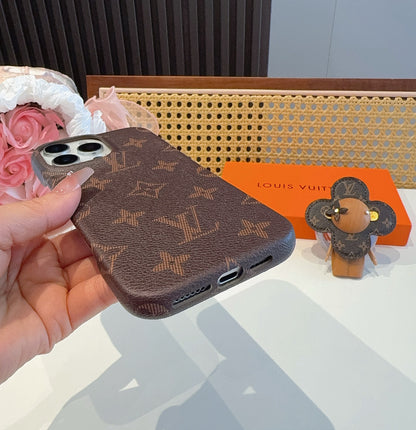 Classic old flower magnetic phone case