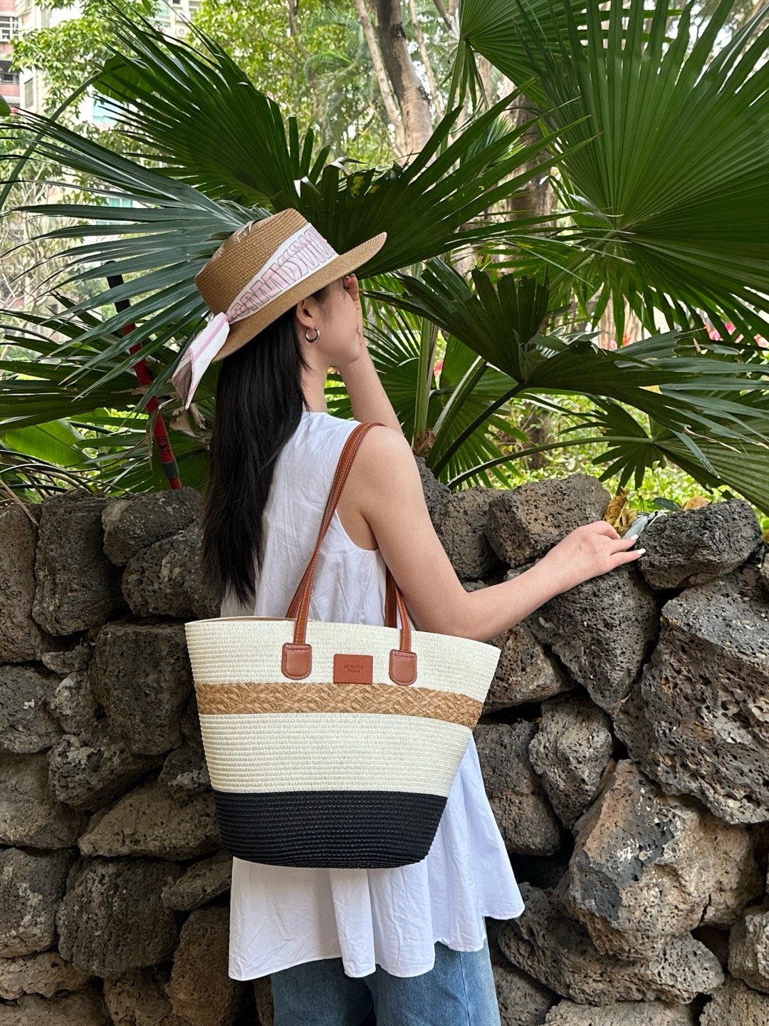 25 New Summer Raffia Hand-woven Bags