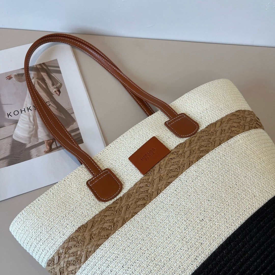 25 New Summer Raffia Hand-woven Bags