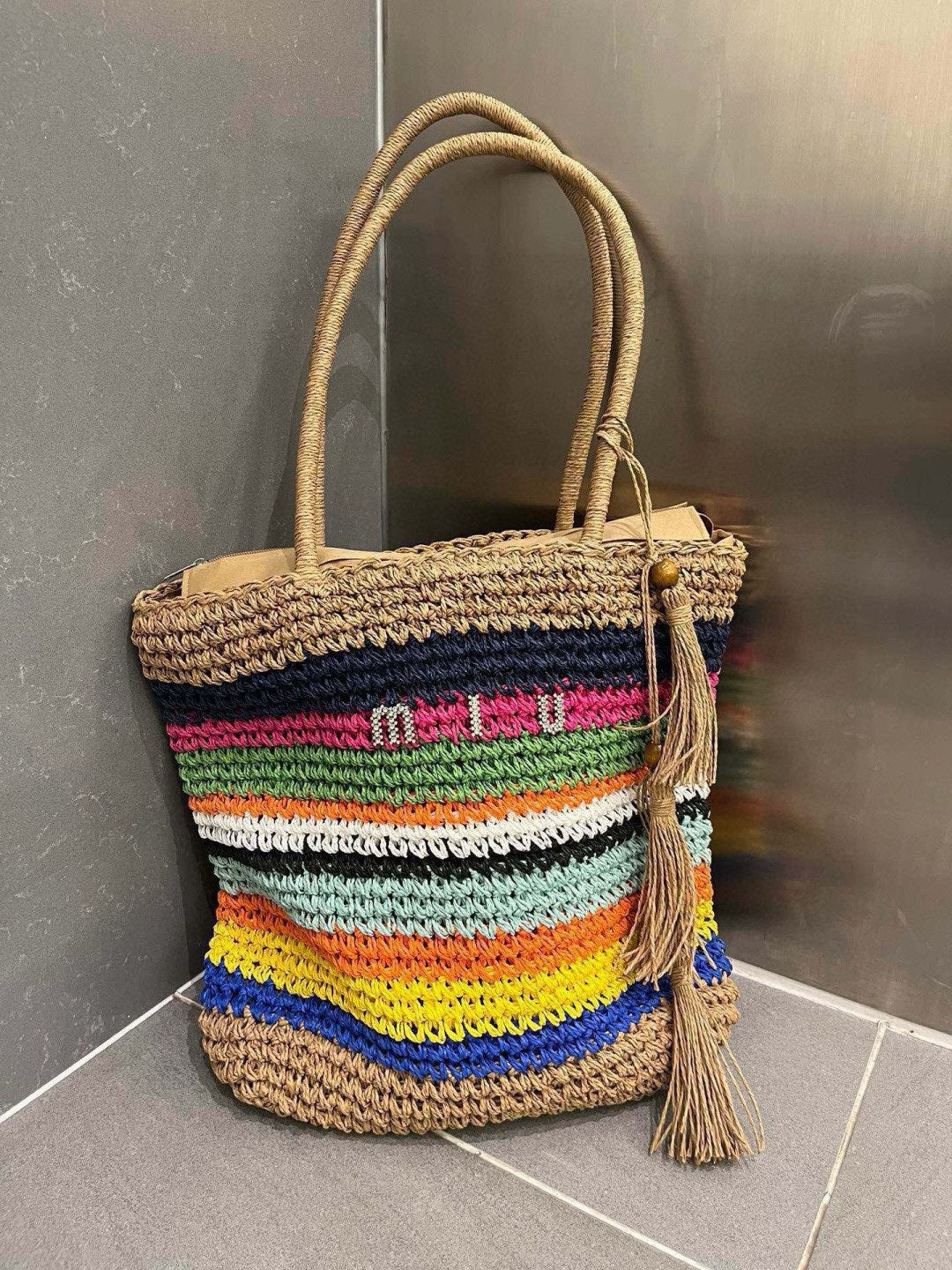 New straw bag
