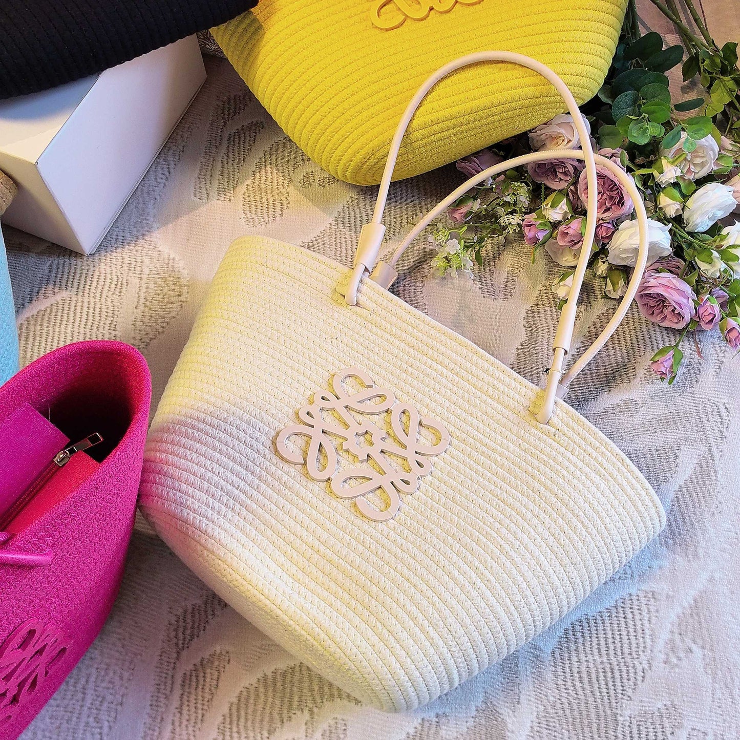 New Dopamine Multi-color Straw Bag