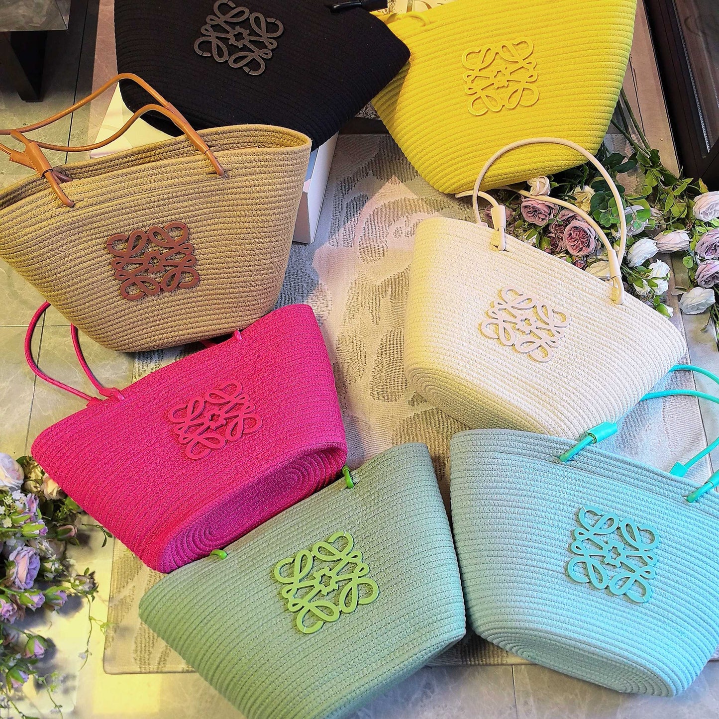 New Dopamine Multi-color Straw Bag