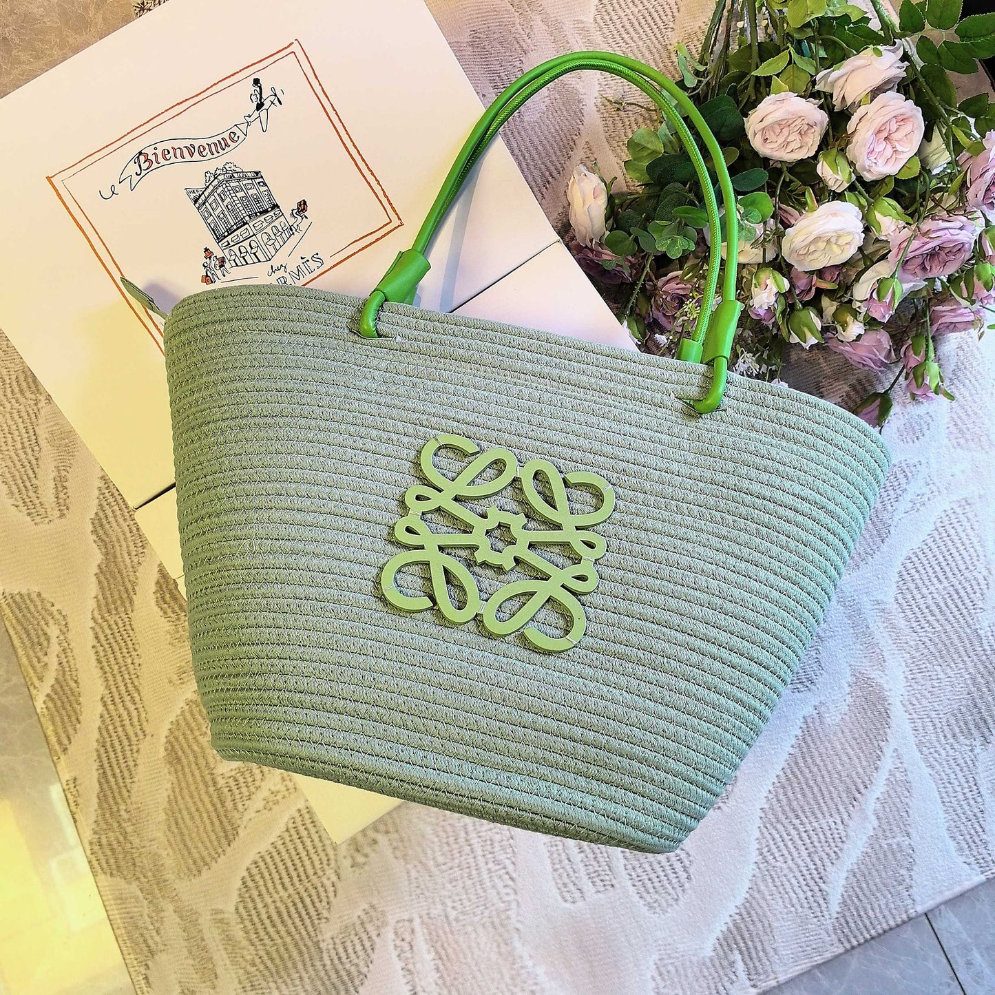 New Dopamine Multi-color Straw Bag