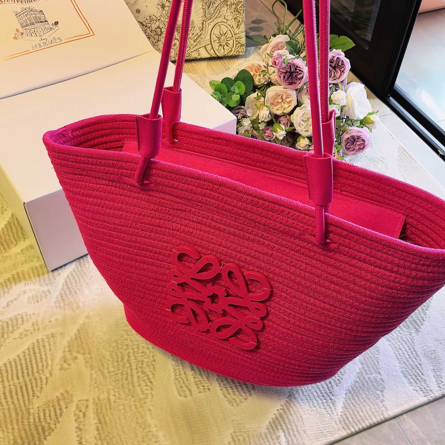 New Dopamine Multi-color Straw Bag