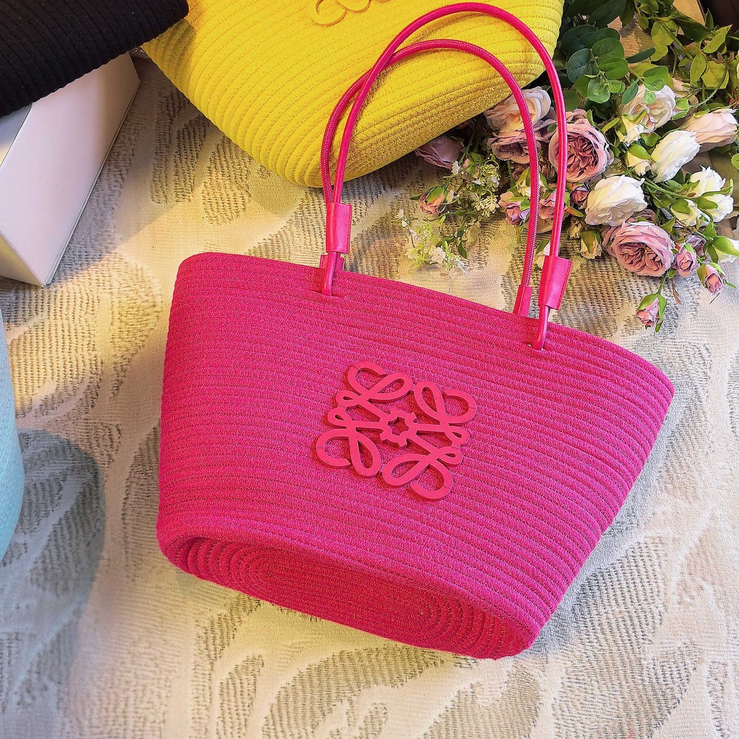 New Dopamine Multi-color Straw Bag