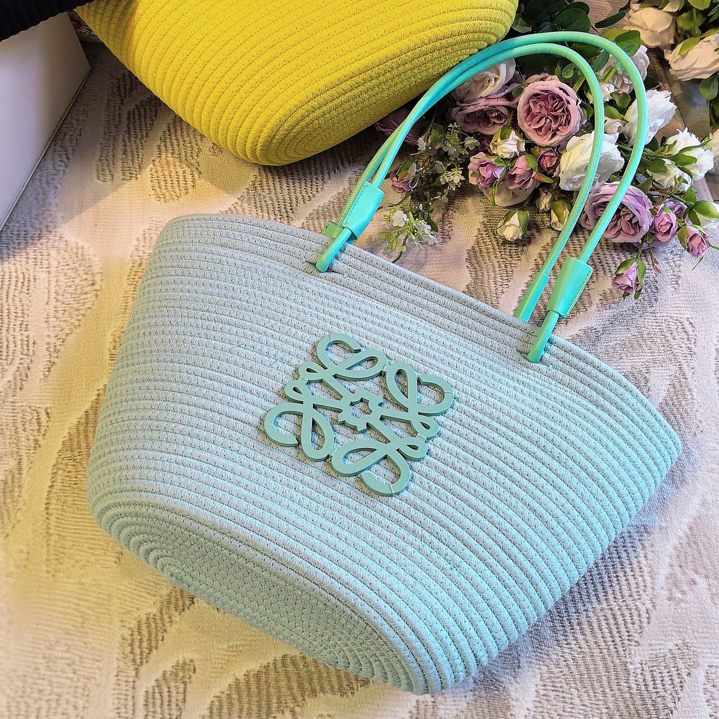 New Dopamine Multi-color Straw Bag