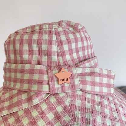 2025 New Plaid Holiday Style Bucket Hat