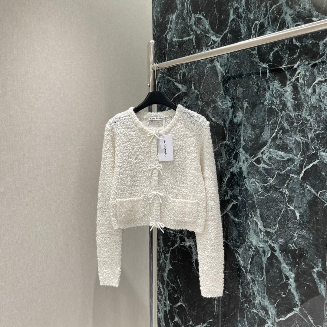 25 Early Autumn New Grain Fleece Knitted Cardigan