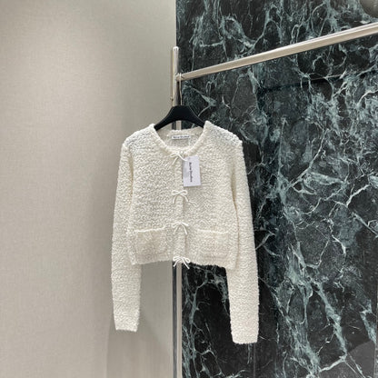 25 Early Autumn New Grain Fleece Knitted Cardigan