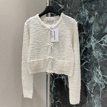 25 Early Autumn New Grain Fleece Knitted Cardigan