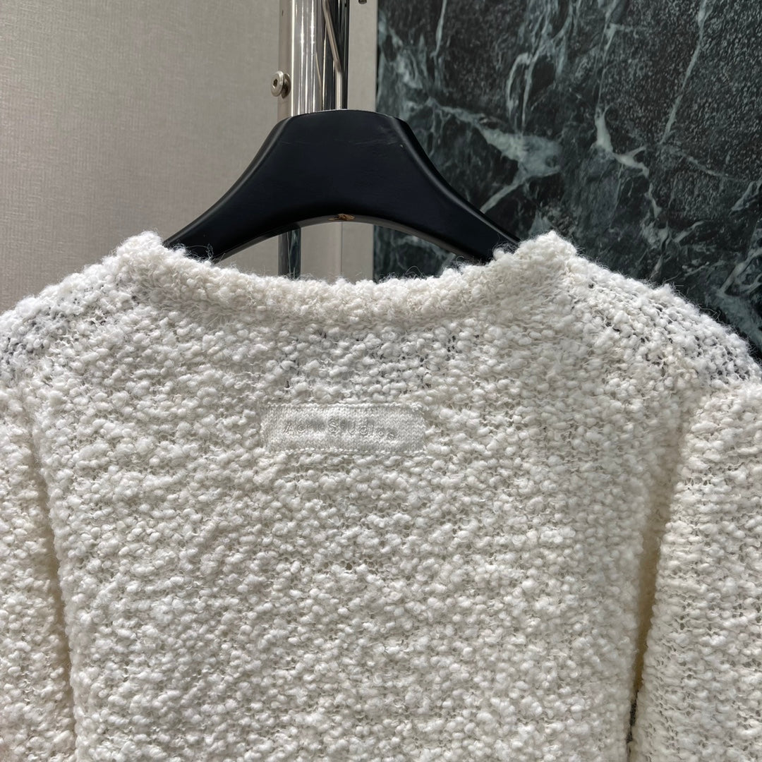 25 Early Autumn New Grain Fleece Knitted Cardigan