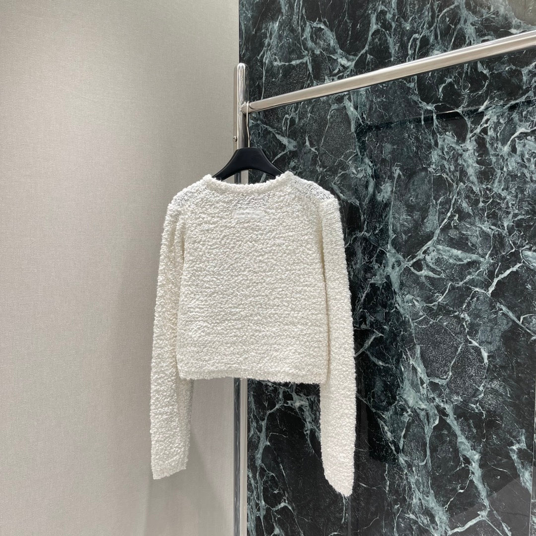 25 Early Autumn New Grain Fleece Knitted Cardigan