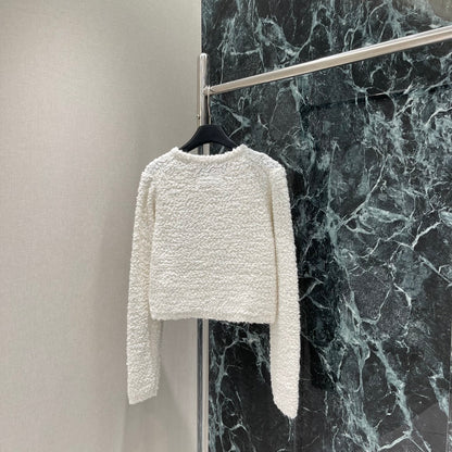 25 Early Autumn New Grain Fleece Knitted Cardigan