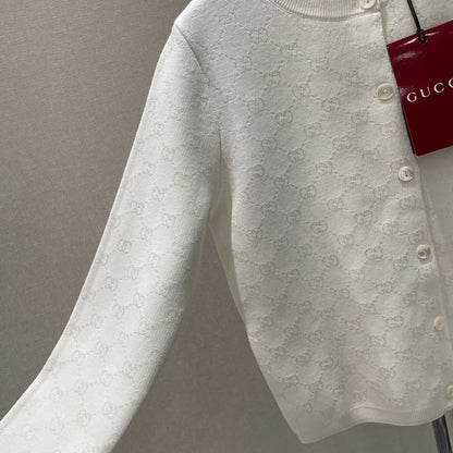 25 Early Autumn New Jacquard Dark Pattern Knitted Cardigan