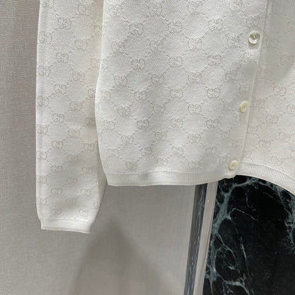 25 Early Autumn New Jacquard Dark Pattern Knitted Cardigan