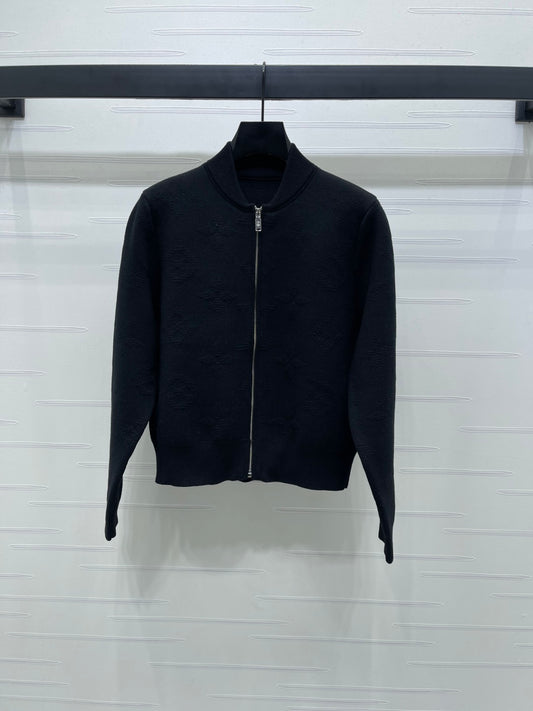 2025 Early Autumn New Jacquard Letter Knitted Jacket
