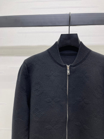 2025 Early Autumn New Jacquard Letter Knitted Jacket