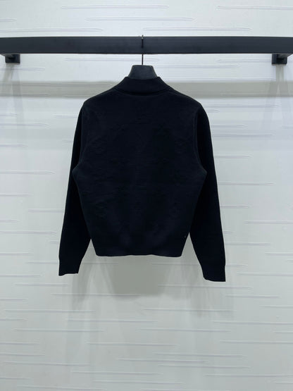2025 Early Autumn New Jacquard Letter Knitted Jacket