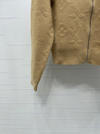 2025 Early Autumn New Jacquard Letter Knitted Jacket