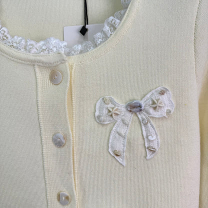 25 Early Autumn New Bow Knitted Cardigan