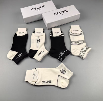 New jacquard letter socks