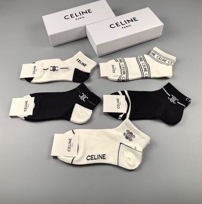 New jacquard letter socks