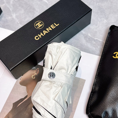 New style pearl handle with leather umbrella cover folding umbrella