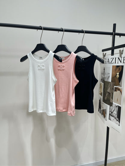 Classic tricolor logo vest