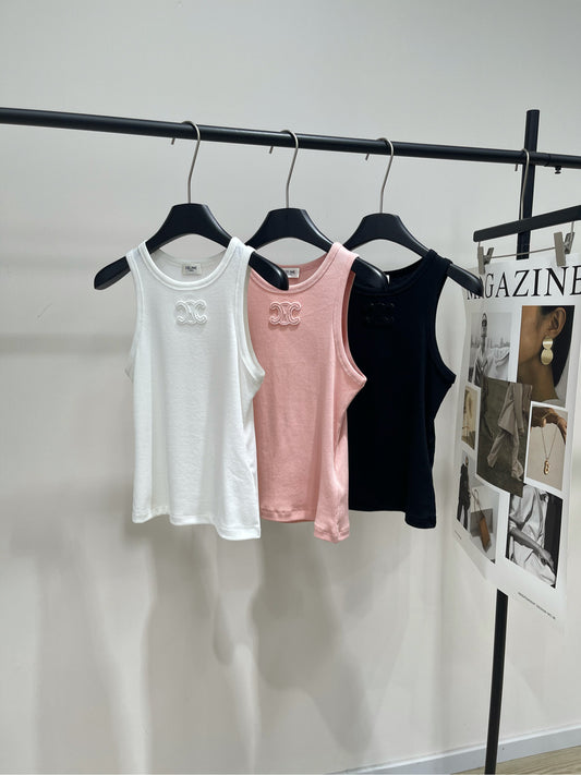 Classic tricolor logo vest