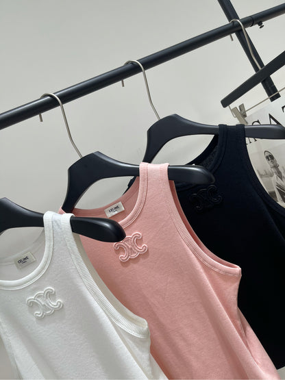 Classic tricolor logo vest