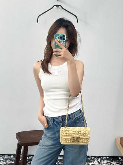 Classic tricolor logo vest