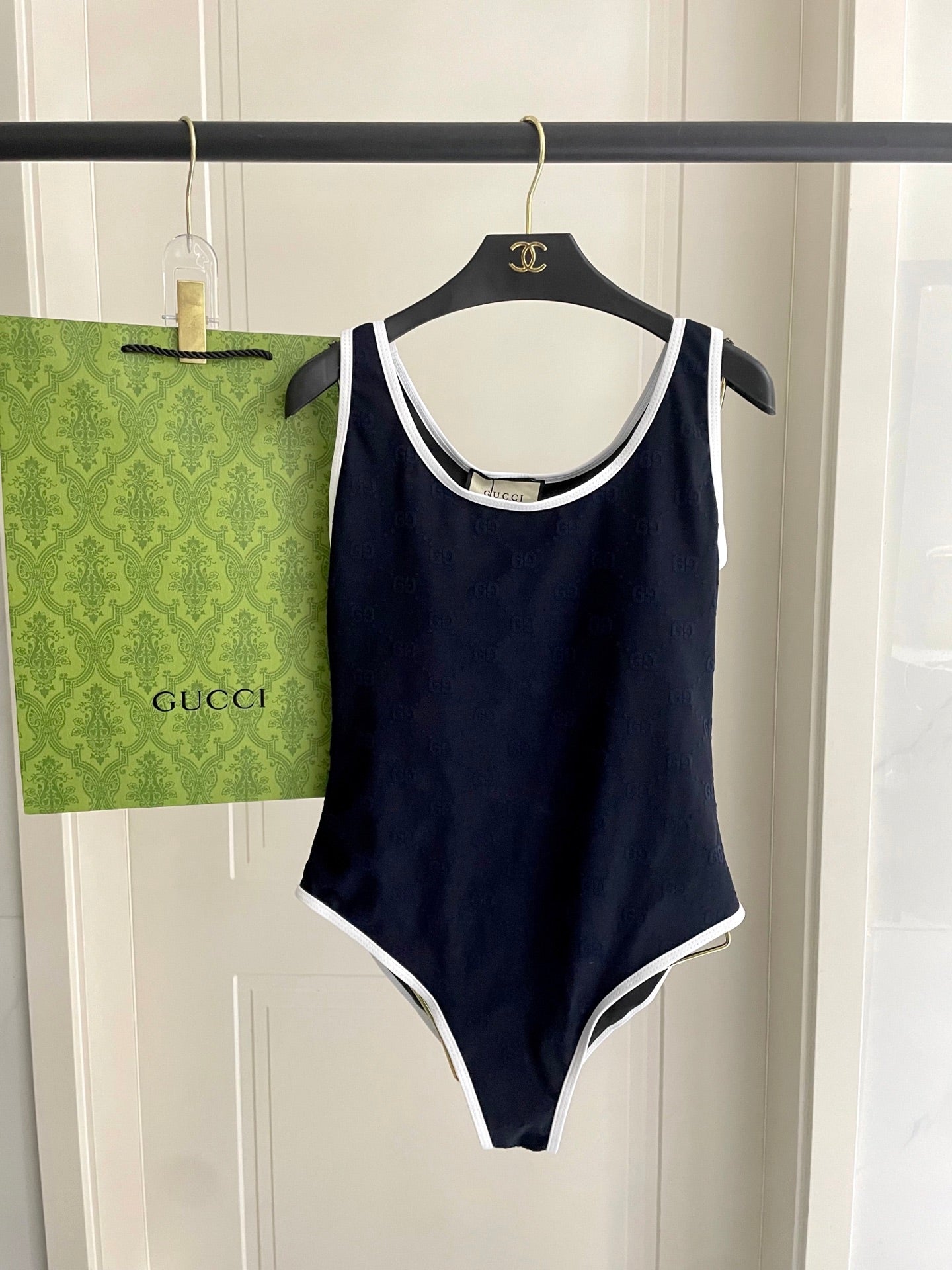 New jacquard one-piece swimsuit