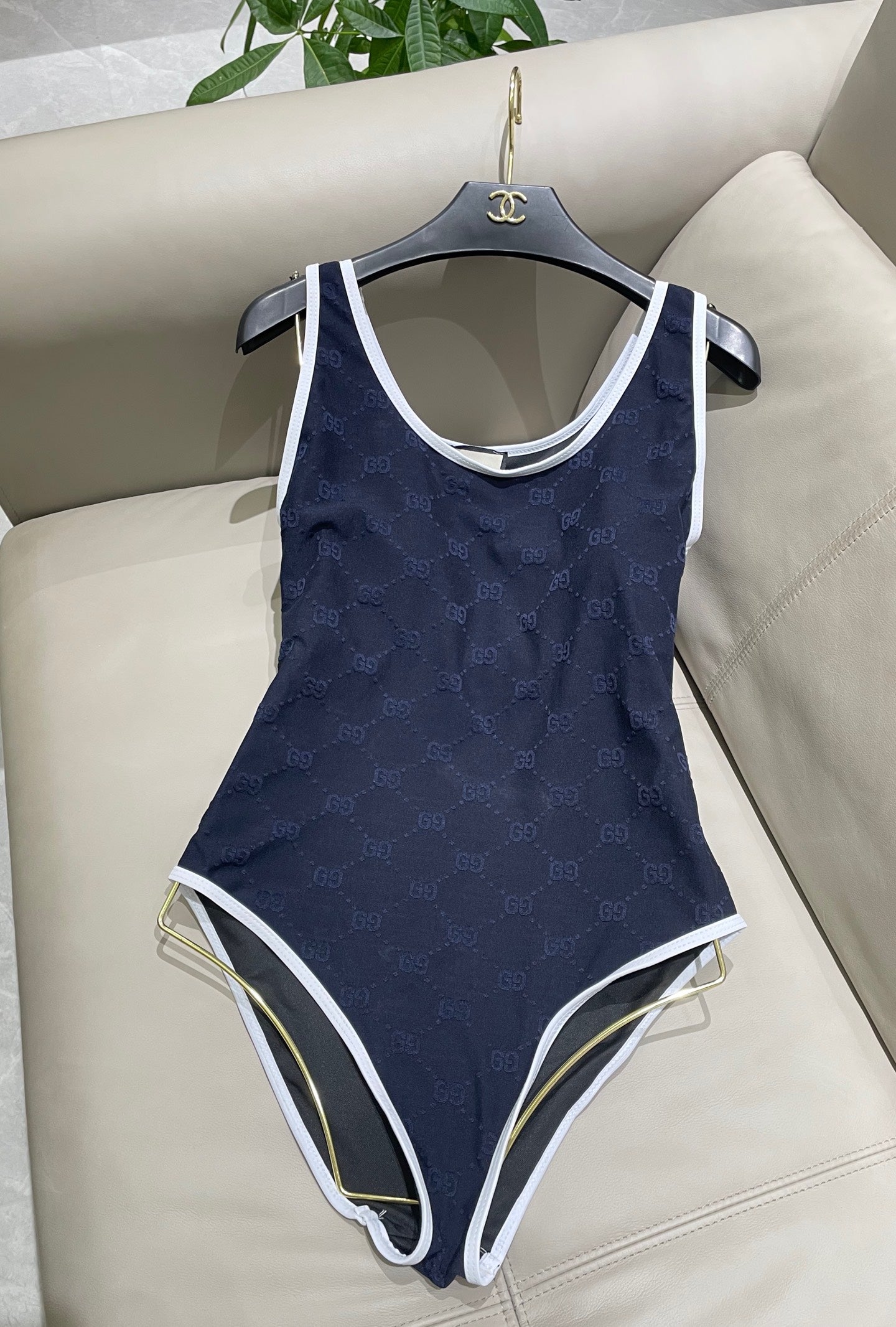 New jacquard one-piece swimsuit