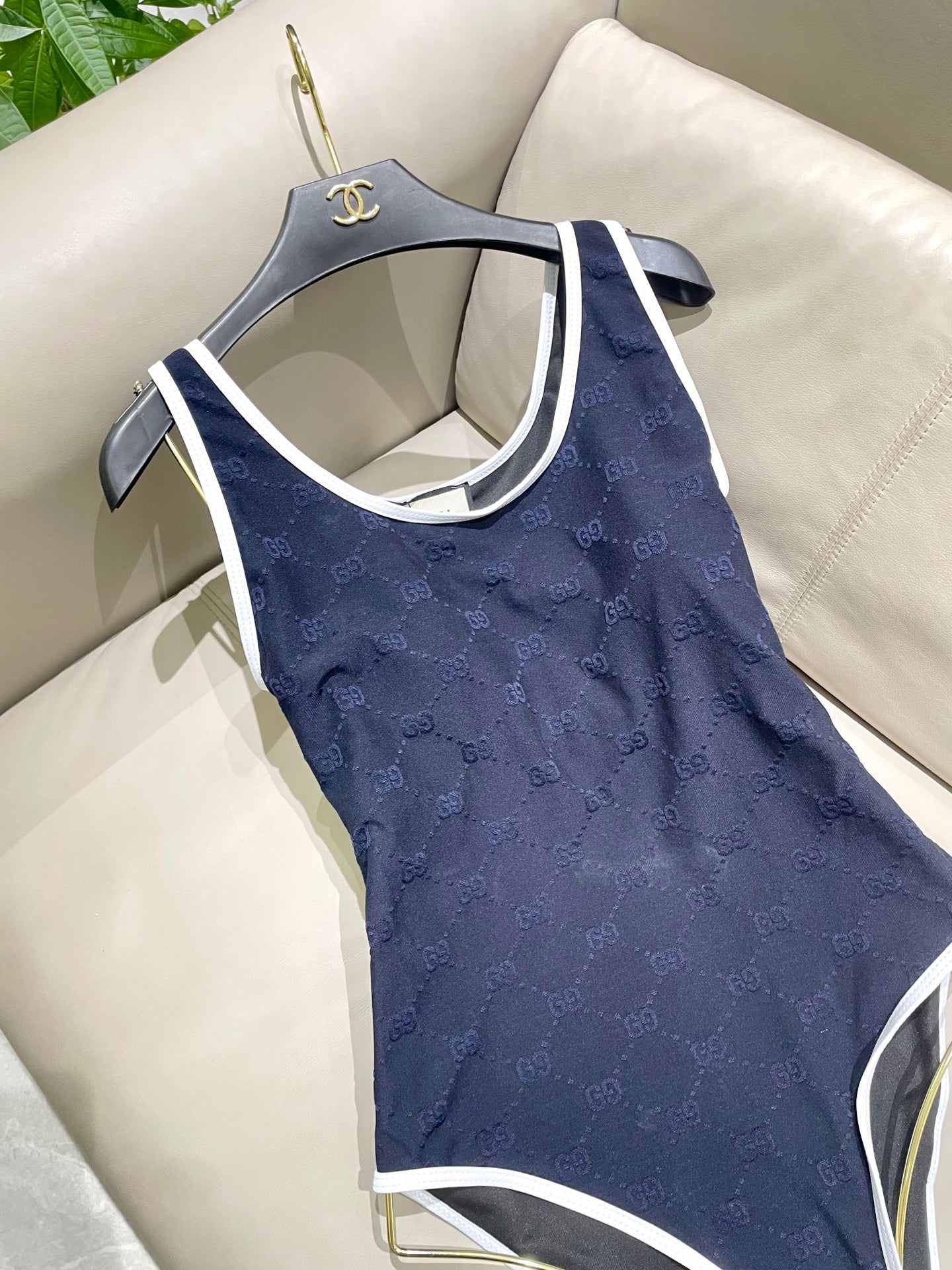 New jacquard one-piece swimsuit