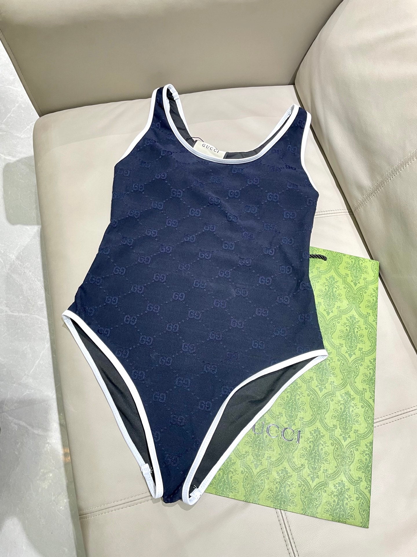 New jacquard one-piece swimsuit
