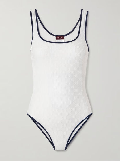 New jacquard one-piece swimsuit