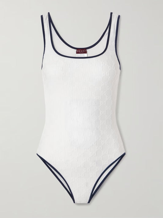New jacquard one-piece swimsuit