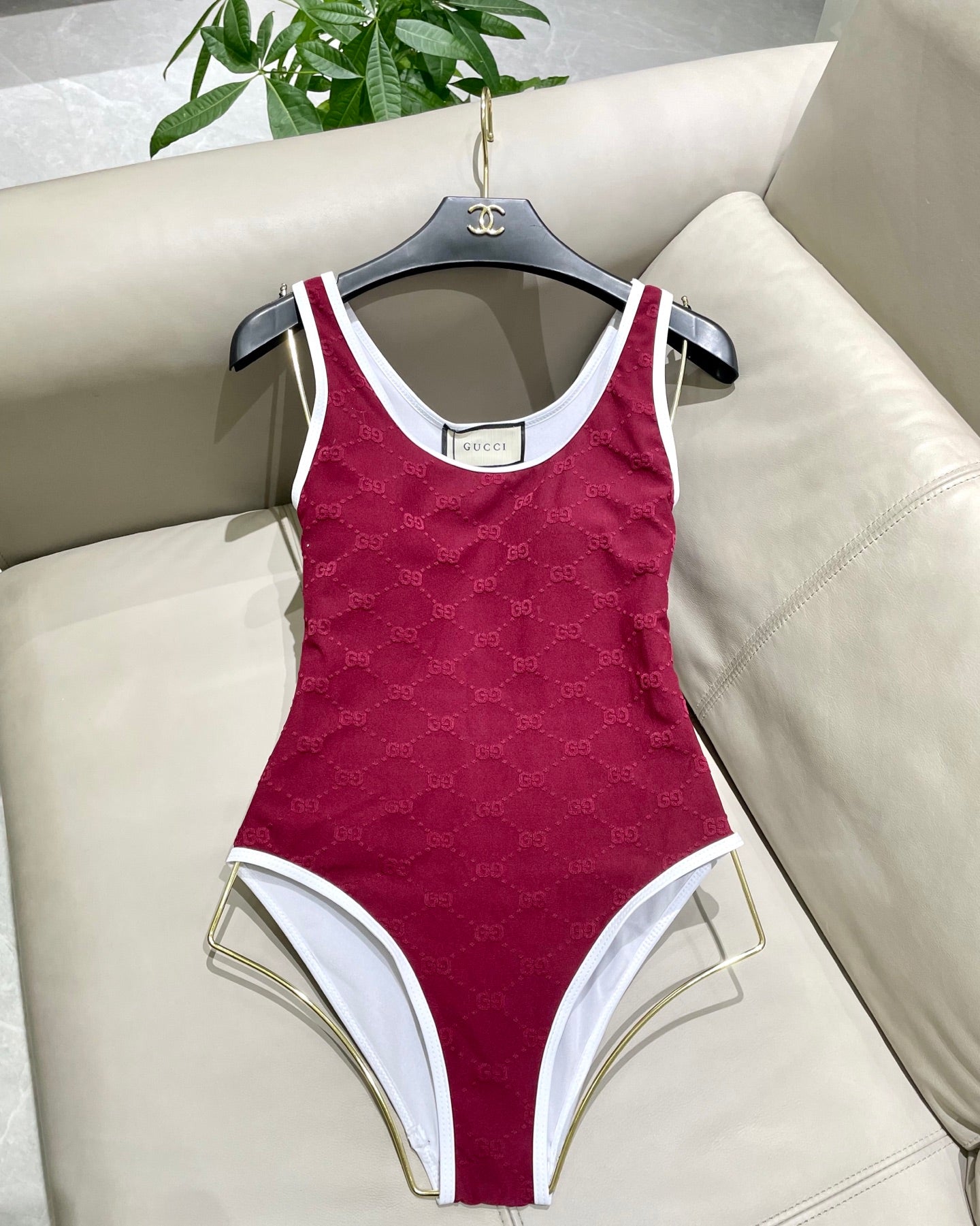 New jacquard one-piece swimsuit