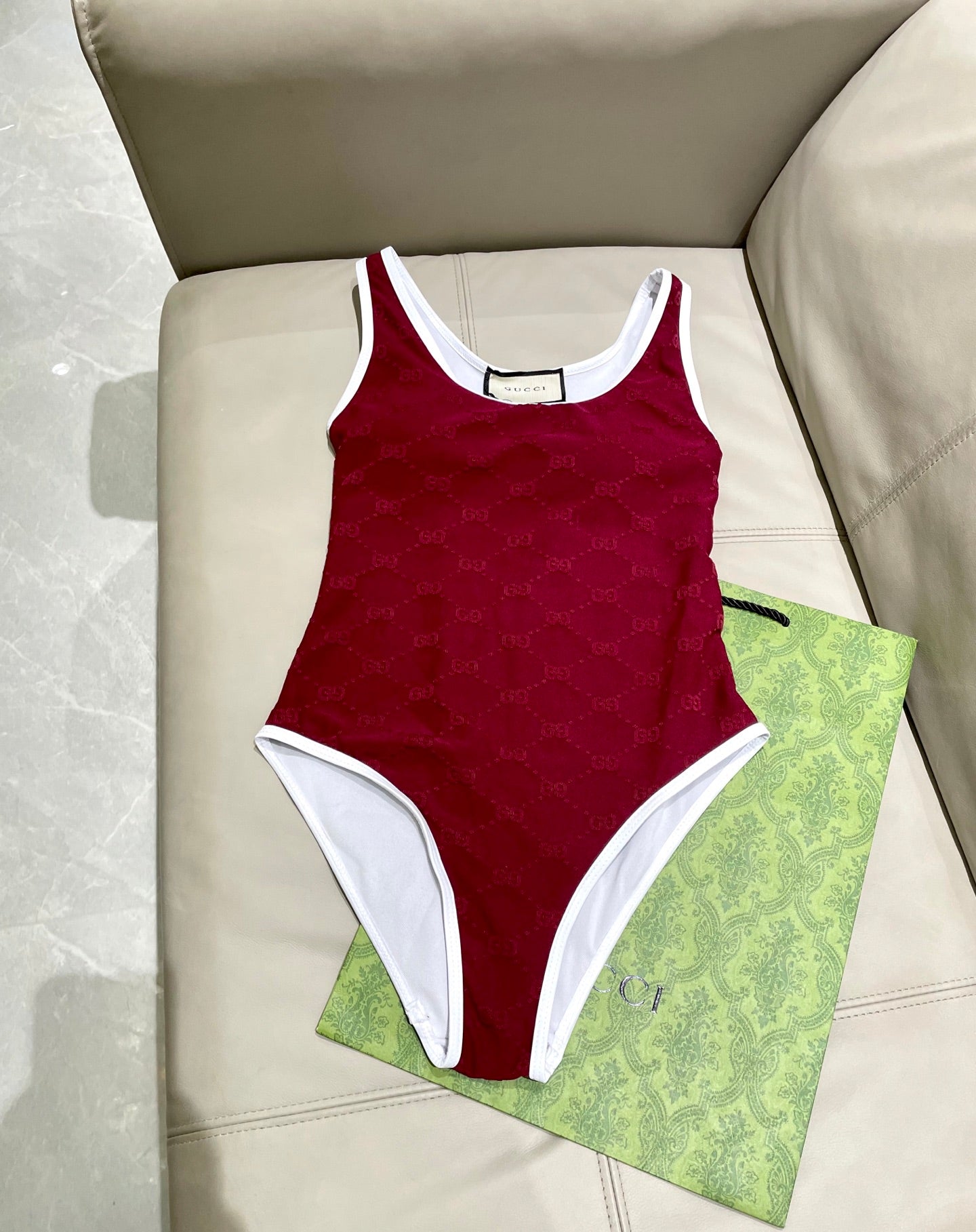New jacquard one-piece swimsuit