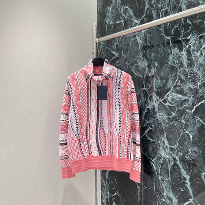 L 25fw monogram lapel sweatshirt