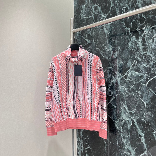 L 25fw monogram lapel sweatshirt