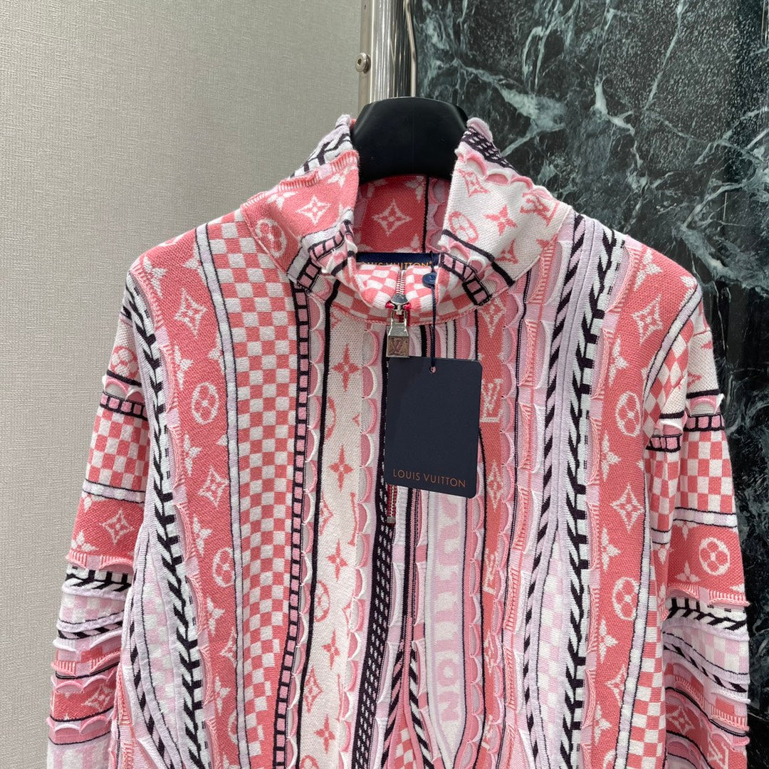 L 25fw monogram lapel sweatshirt