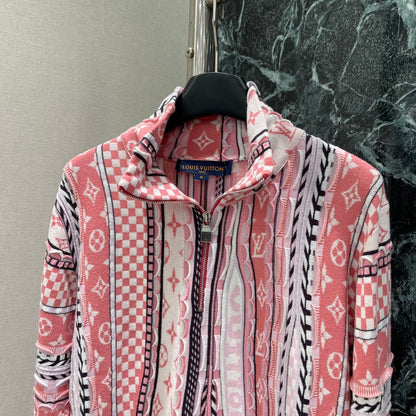 L 25fw monogram lapel sweatshirt