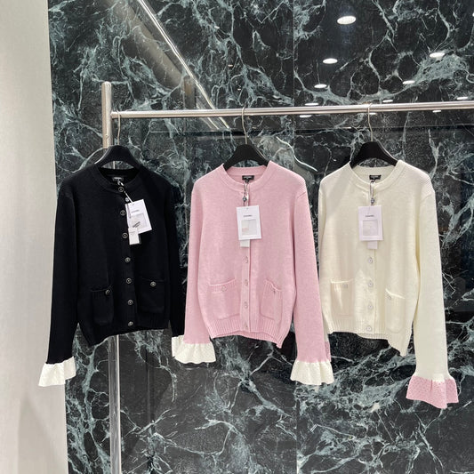 C 25fw Double Pocket Knit Long-Sleeved Cardigan