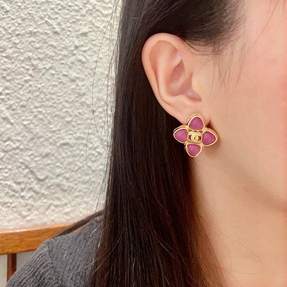 C 25  Flower Earrings